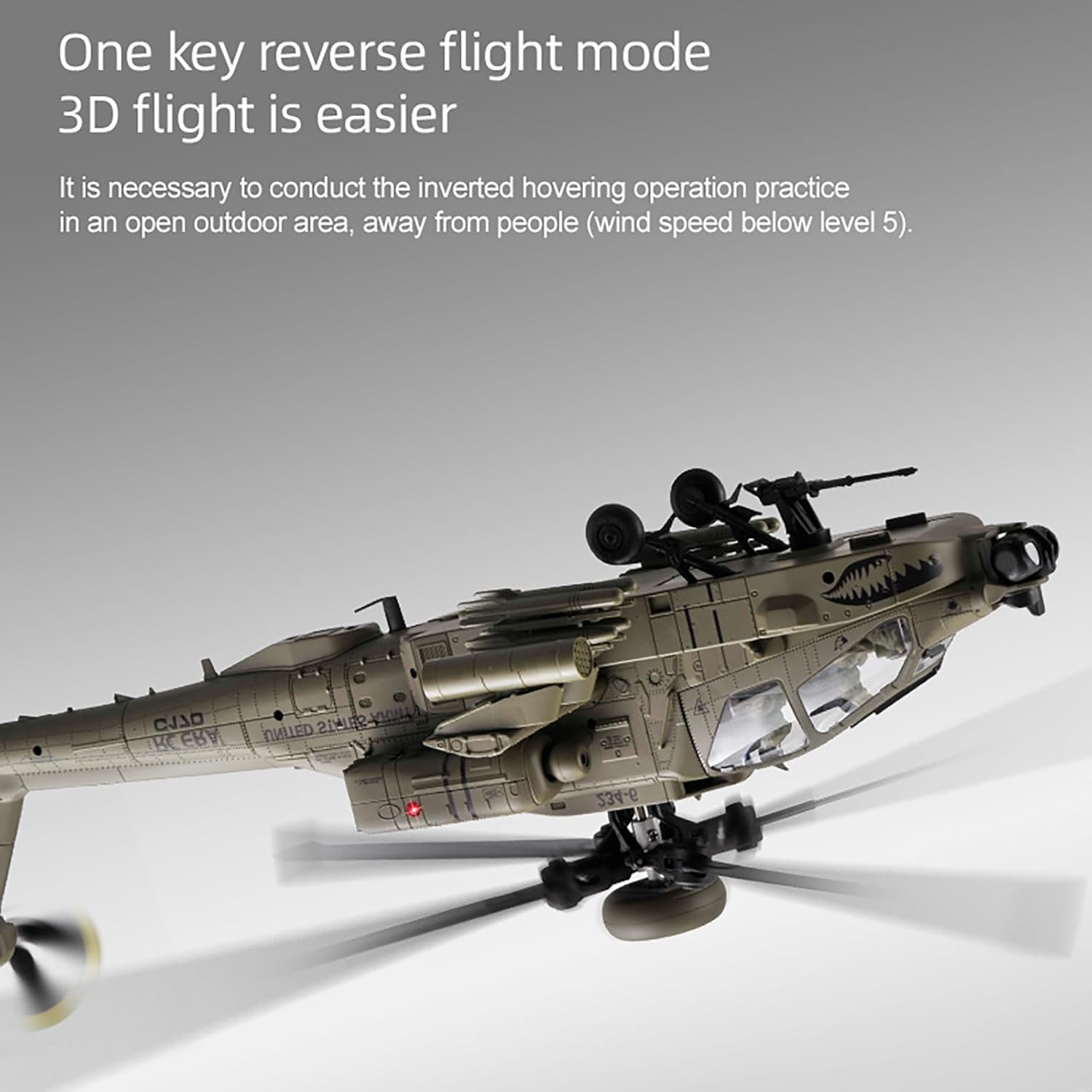 Drone Shahed Rc - 310MM 6CH C170 AH-64D Uzaktan Kumandalı