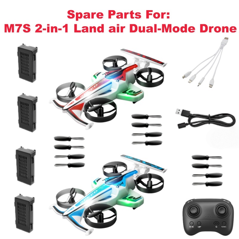 Rc Drone And Flying Car - M7S Kara Hava Çift Modlu RC