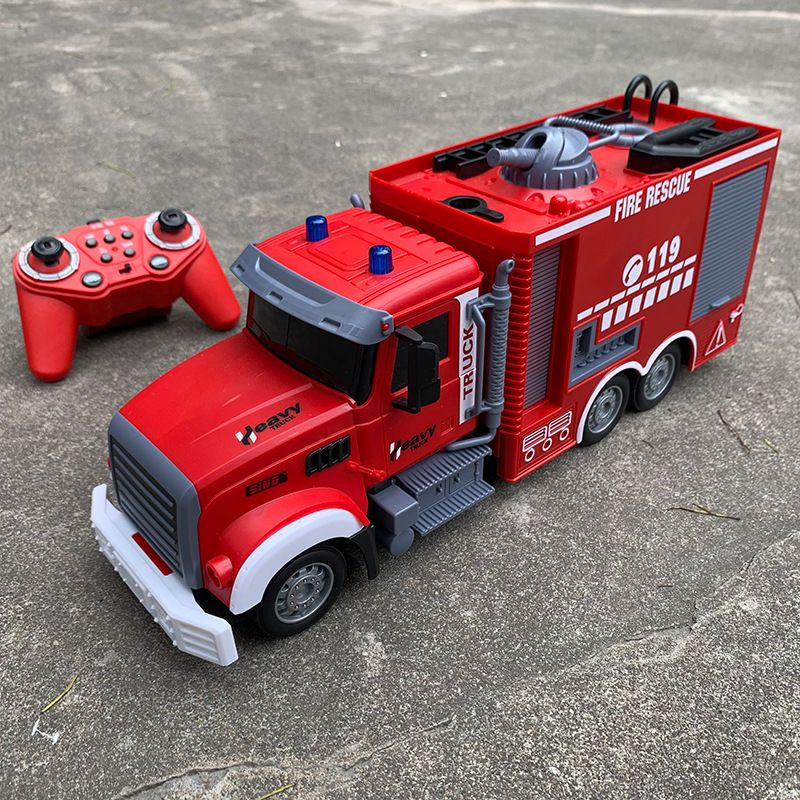 Drone Or Rc Car - 2.4G RC İtfaiye Arabası Sesli ve