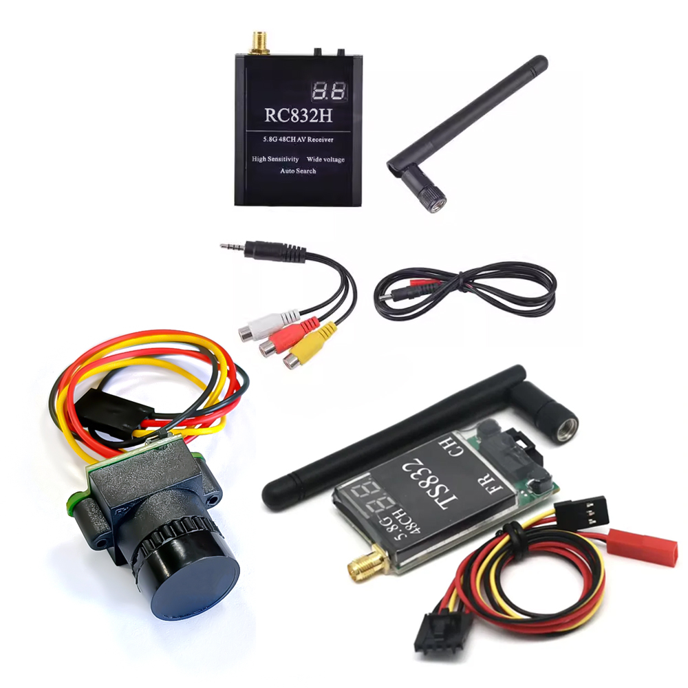 Drone Rc Transmitter And Receiver - TS832 Alıcı +RC832 +1000TVL kamera 48CH