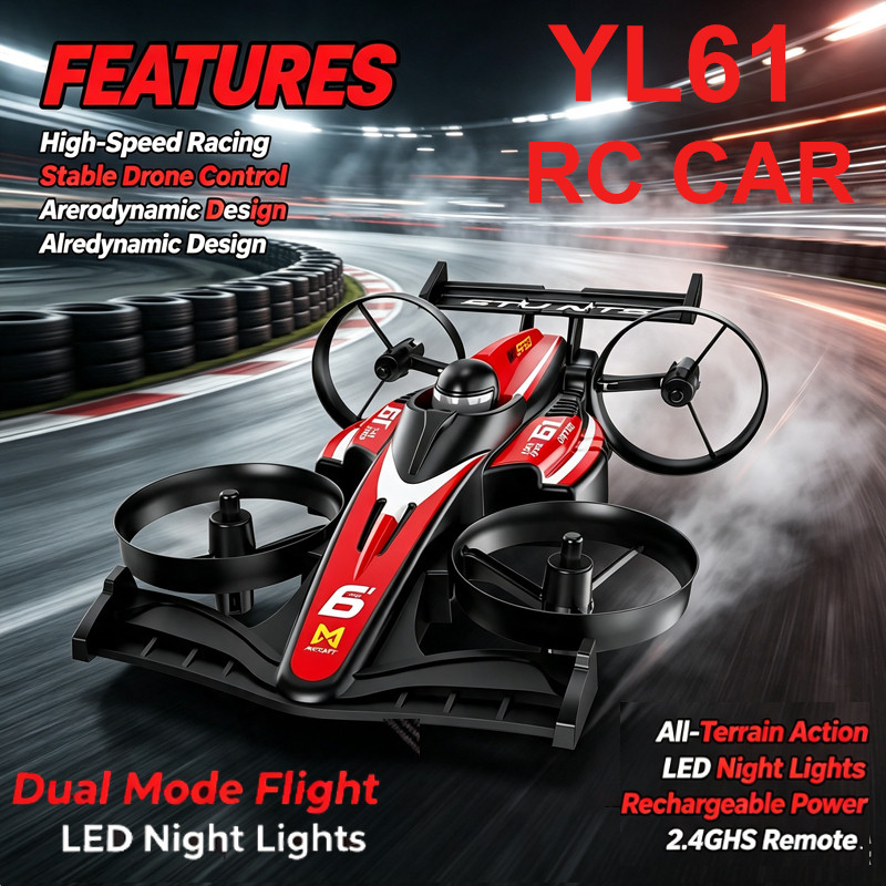 Rc Drone And Flying Car - En Yeni YL61 2'si 1 Arada