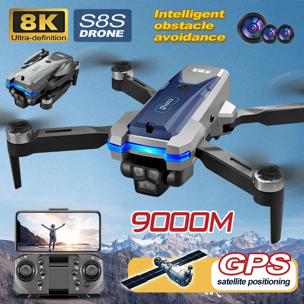 Drone Rc Team City - S8S GPS Drone 5G Wifi 8K