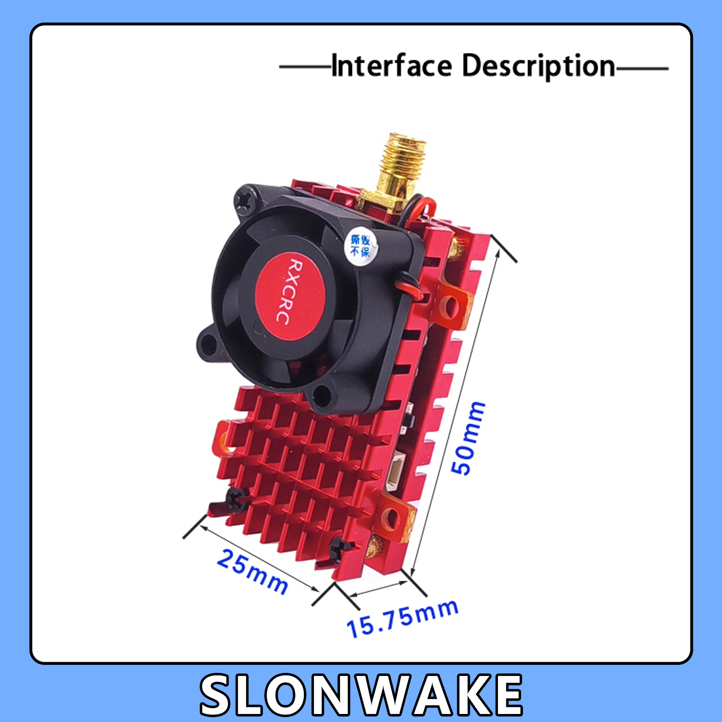 SLONWAKE 5.8G 2W VTX FPV 1800T - Drone Rc Transmitter And Receiver incelemesi ve fiyatı