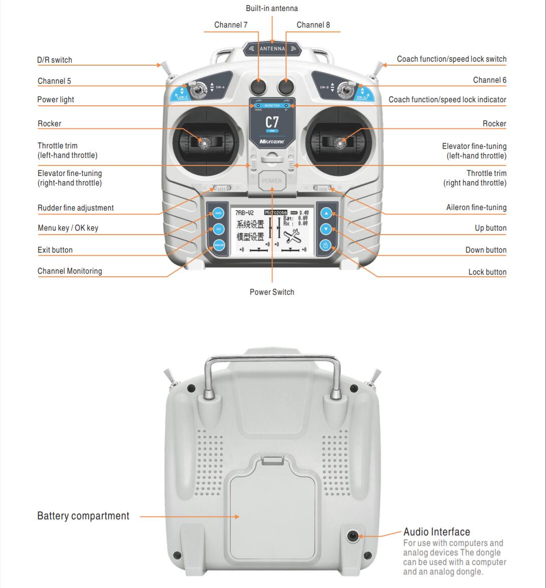 MicroZone MC7 Denetleyici C7 M - Drone Rc Transmitter And Receiver incelemesi ve fiyatı